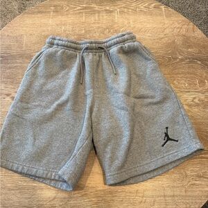 Boy’s Gray Fleece Jordan Drawstring Sweat Shorts